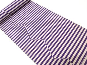 アンティーク　横段に幾何学模様織り出し　八寸帯地反物